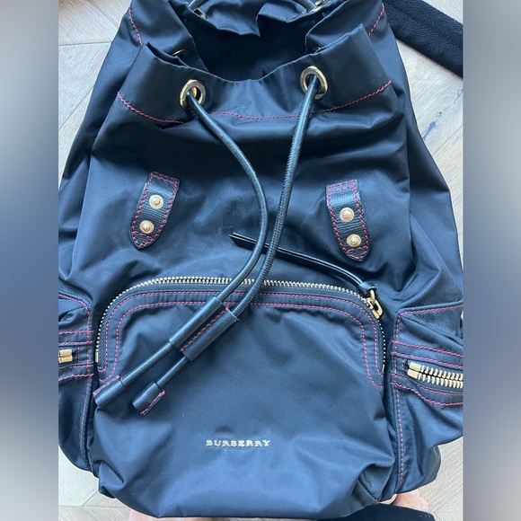 Burberry Women's Black Nylon Chain Rucksack Backpack (has been authenticated) - Picture 3 of 5